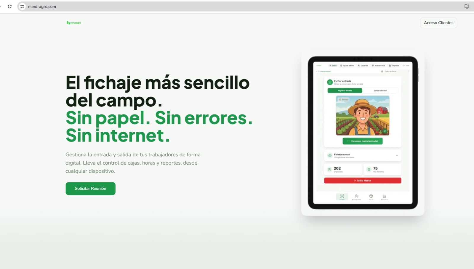 Mindagro - Gestión de asistencia y productividad en el campo